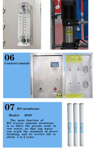 ボトル/サシェ給水処理機 250LPH 蛇口/井戸水 RO浄水装置プラント - Product Image 5