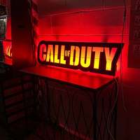 Décoration murale Call of Duty, veilleuse de jeu, néons LED personnalisables, télécommande, alimentation par piles/USB/prise, pour la décoration de la maison et des jeux