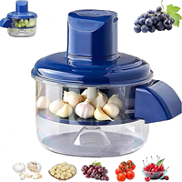 Éplucheur de fruits électrique automatique, portable, multifonctionnel, pour la maison, éplucheur de raisins, de prunes, d'ail, de légumes, gadget de cuisine