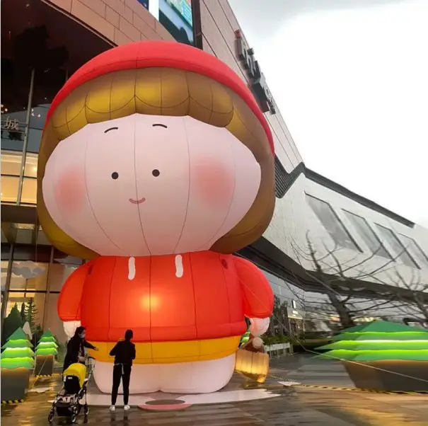 Factory custom made large inflatable astronaut cartoon character inflatable dora for bar decoration