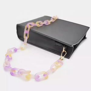 젤리 컬러 도매 투명 플라스틱 아크릴 슬링 메신저 어깨 Crossbody 핸드백 액세서리 가방 체인 스트랩 - Product Image 6