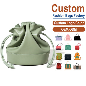 Soft Sheepskin Cloud Bag with Drawstring New Arrival Genuine Leather Bucket Classic Minimalist Daily Shoulder <b>Handbag</b> - Product Image 1