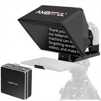 Téléprompteur pliable T14 PRO grand écran pour photographie de portrait, en ABS, pour smartphone et appareil photo reflex numérique, enregistrement vidéo en direct, modèle exclusif