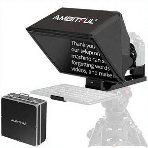 Téléprompteur pliable T14 PRO grand écran pour photographie de portrait, en ABS, pour smartphone et appareil photo reflex numérique, enregistrement vidéo en direct, modèle exclusif - Product Image 1