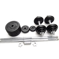 Haute qualité personnalisable Gym Fitness barre d'haltères poignée d'haltère unisexe anti-dérapant poids réglable fer pour un usage domestique