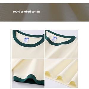 Camiseta de manga corta de algodón puro con logotipo impreso personalizado <span class=keywords><strong>para</strong></span> trabajadores de restaurante, Bar, camarero de catering de verano, accesorios de ropa de trabajo calientes - Product Image 2