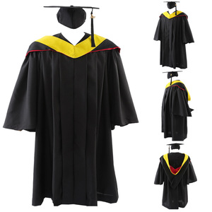 Set di abiti di laurea Premium all'ingrosso lussuoso master di dottorato e abiti da Bachelor per laureati università e cerimonie - Product Image 5