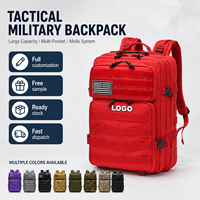 Sac de sport tactique Oxford personnalisé QET1165, sac à dos Molle, sac de randonnée, sac de trekking, grande capacité 45L, sac à dos tactique