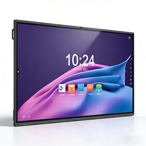 จอแอลซีดีขนาด 55 75 85 นิ้ว ความละเอียด 4K จอแสดงผลแบบอินเทอร์แอคทีฟ  กระดานไวท์บอร์ดอัจฉริยะแบบมัลติทัช สำหรับการสอนในห้องเรียนโรงเรียน - Product Image 1