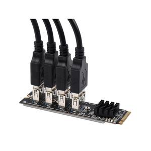 台式计算机<span class=keywords><strong>M</strong></span>.2至PCle 4-Ch扩展器，与PCle X1至PCle X16扩展器一起使用 - Product Image 4
