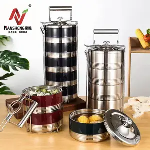 Large Food Thermos Hot Stainless Steel Leakproof Stackable Portable Warmer