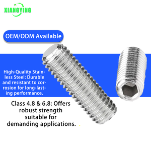 Tornillos de Fijación con <span class=keywords><strong>Cabeza</strong></span> <span class=keywords><strong>Hexagonal</strong></span> y Punta Plana ISO4026 DIN913 Métricos M8 20mm de Acero Inoxidable 304 - Product Image 3