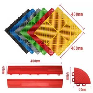 Modular <b>Rubber</b> Heavy Duty Interlocking PVC Garage Floor Tiles Plastic Industrial <b>for</b> Warehouse Plastic Flooring <b>Mats</b> - Product Image 5