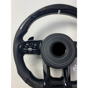 Volante de fibra de carbono de cuero con pantalla LED para Mercedes Benz <span class=keywords><strong>AMG</strong></span> W205/W213/W463/W223/Clase C C63 E63 G63 versión de carreras - Product Image 3