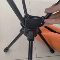 Tabouret pliant pivotant, chaise de camping d'extérieur, mobilier d'extérieur, trépied triangulaire portable et pliable, stable pour la randonnée, la pêche, le pique-nique