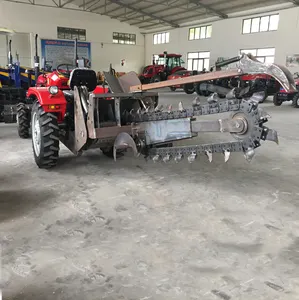 Mixed ground farm agriculture machine irrigation trencher