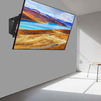 Support mural inclinable pour téléviseur de 32 à 65 pouces, en acier épaissi de 2,8 mm, pour télévision à longue portée, fourni directement par l'usine