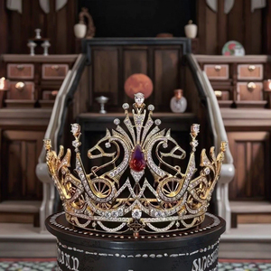 <span class=keywords><strong>มงกุฎ</strong></span>มิสยูนิเวิร์ส <span class=keywords><strong>มงกุฎ</strong></span>สูงสำหรับประกวดนางงาม <span class=keywords><strong>มงกุฎ</strong></span>เจ้าสาวสำหรับงานแต่งงาน ทำจากทองแดงประดับคริสตัลสำหรับเครื่องประดับผม - Product Image 3