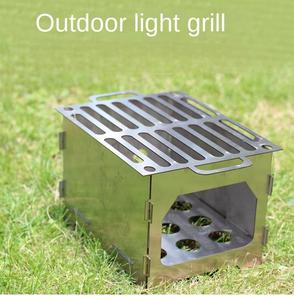 Outdoor Meat Pie <b>Stove</b> <b>Portable</b> Ultralight Folding Stainless Steel Motor 650W Pocket <b>Camping</b> Fishing Hiking Backpacking - Product Image 6