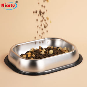 Tigelas de Alimentação para Animais de Estimação em Aço Inoxidável 304, Retangulares, Modernas, Duráveis e Ecológicas, com Dupla Camada - Product Image 5