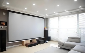 Nhà Máy Bán buôn máy chiếu điện Rèm mờ trắng siêu HD màn hình 200 inch 4:3 điện điều khiển từ xa màn hình máy chiếu - Product Image 4