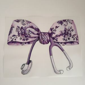 Vinilo Termoadhesivo con Diseño de Enfermera de Dibujos Animados para Ropa, Impresión de Logotipos, Lavable, Impresión por Transferencia de Calor, Película Holográfica PET, Color Personalizado - Product Image 1