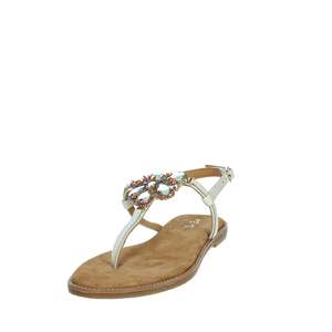 Sandales plates en cuir pour femmes Keys K-10952 à bride en T avec détail en strass - Product Image 6