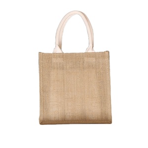 Manufacture Customized Logo Eco-Friendly <strong>Jute</strong> <strong>Bag</strong> Custom Coated Linen <strong>Jute</strong> <strong>Tote</strong> <strong>Bags</strong> Burlap - Product Image 3