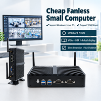 Mini-ordinateur EGLOBAL Intel N100 Series, Quad Core, RJ45 LAN, 4 USB, 2 COM, VGA, double affichage HD, pour la maison, l'école, Mini PC NUC 2026