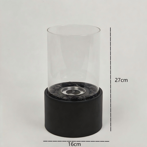 Nouveau design Mini foyer de table en métal pour patio, brasseur à alcool pour bureau, décoré de galets - Product Image 2