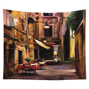 Impression Numérique <span class=keywords><strong>Ville</strong></span> Nordique Paysage de Construction Populaire Décor À La Maison Tenture Murale <span class=keywords><strong>Tapisserie</strong></span> - Product Image 5