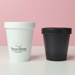 Small Screw <b>Cap</b> Plastic Food Jar Various Color Food Grade pp Empty Ice Cream Jar with Lid - Product Image 6