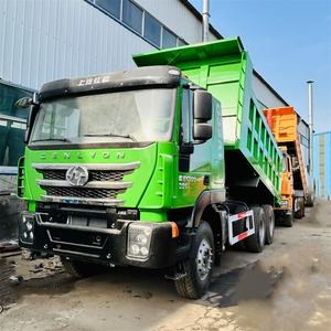 Truk sampah Dump Rock Merah 6X4 Tiongkok kendaraan konstruksi berat Diesel 390 tenaga kuda digunakan untuk menghadap ke tanah - Product Image 6