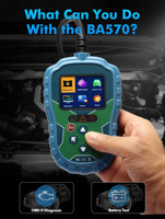 Outil de diagnostic automobile Test en un clic Scan du moteur Scanner OBD Démarrer la détection de la batterie Codes d'erreur clairs Opération facile