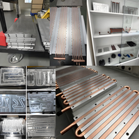 Plaques de refroidissement liquide industrielles personnalisées de qualité supérieure, tubes en cuivre, usinage CNC, plaque de refroidissement à eau en aluminium pour IGBT électronique
