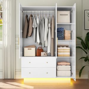 Meubles de chambre à coucher modernes et écologiques en panneaux MDF en <span class=keywords><strong>bois</strong></span>, armoire de rangement modulaire sur mesure, taille personnalisée pour usage hôtelier - Product Image 6