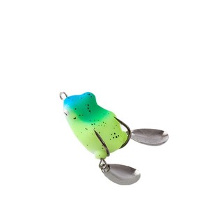 Vente chaude 3.2cm 4.5g Blackfish Double Spinner <span class=keywords><strong>Grenouille</strong></span> Leurre Bionique Pêche De Fond pour Bar et Poisson D'eau Salée pour La <span class=keywords><strong>Position</strong></span> Du Lac - Product Image 1