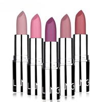 Rouge à lèvres liquide mat velours Langmanni 8 couleurs, waterproof, nude, longue tenue, minéral, anti-transfert, maquillage tendance, logo personnalisé, 5g