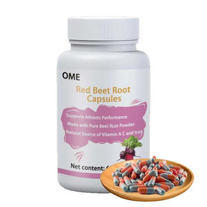 Cápsulas de Remolacha Roja, Suplemento Herbal, Personalización OME, Gran Venta - Product Image 1