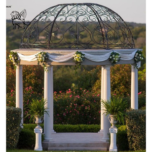 Blve tùy chỉnh lớn ngoài trời trang trí phụ nữ cột gian hàng đá cẩm thạch vườn gazebo với hình tượng - Product Image 6