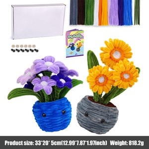 Kit de bâtonnets torsadés pour fleurs DIY, nouveau design, <span class=keywords><strong>en</strong></span> gros, matériaux artisanaux pour la création de fleurs faites main - Product Image 3