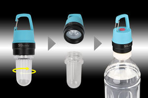 Luz de Camping Recargable con Tapa de Botella y Intensidad Regulable (80lm), 3 Modos, Impermeable, Carga USB-C, Linterna LED Portátil para Taller y Exteriores - Product Image 4