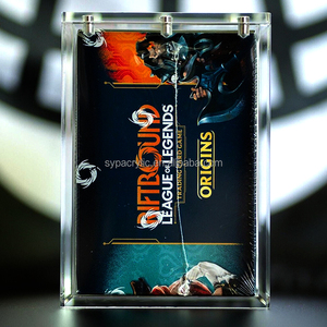 Boîte de présentation en acrylique personnalisée SYP pour booster box League of Legends Riftbound, compatible avec les versions chinoises Spiritforged, avec couvercle magnétique en acrylique. - Product Image 5