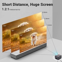 Proyector Portátil WiFi BT 2025, para Exteriores e Interiores, Android 11, Full HD, Resolución Nativa 1080P, 800 ANSI Lúmenes, Uso Diurno