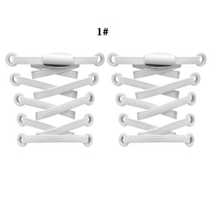 Đàn hồi phẳng không có Tie thể thao đầy màu sắc Báo Chí khóa dây giày cho trẻ em người lớn - Product Image 4