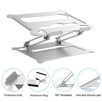 Support de tablette de bureau pour support d'ordinateur portable support de refroidissement de levage pour support ordinateur portable supports d'ordinateur portable portable en aluminium