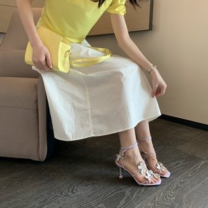 Dropshipping Custom Logo Thin High Heels Shoes Plus Size Women's Heeled <b>Sandals</b> - Product Image 6