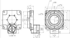 Plataforma Giratoria Hueca de 130 mm con Servoaccionamiento, Actuador Rotatorio, Caja de Engranajes Armónicos, Relación 1:1, Reductor de Velocidad para Motor Servo de 400 W, Serie CNC - Product Image 5