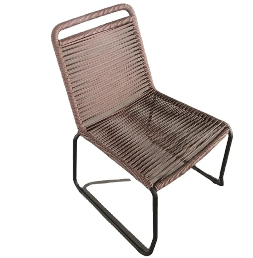 Chaise en rotin à empiler, chaise en corde tissée à la main, prix compétitif