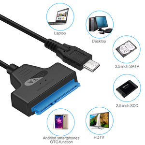 Cable de datos E-Yield tipo C a Sata de 7+15 pines para adaptador de disco duro de 2,5 pulgadas - Product Image 2